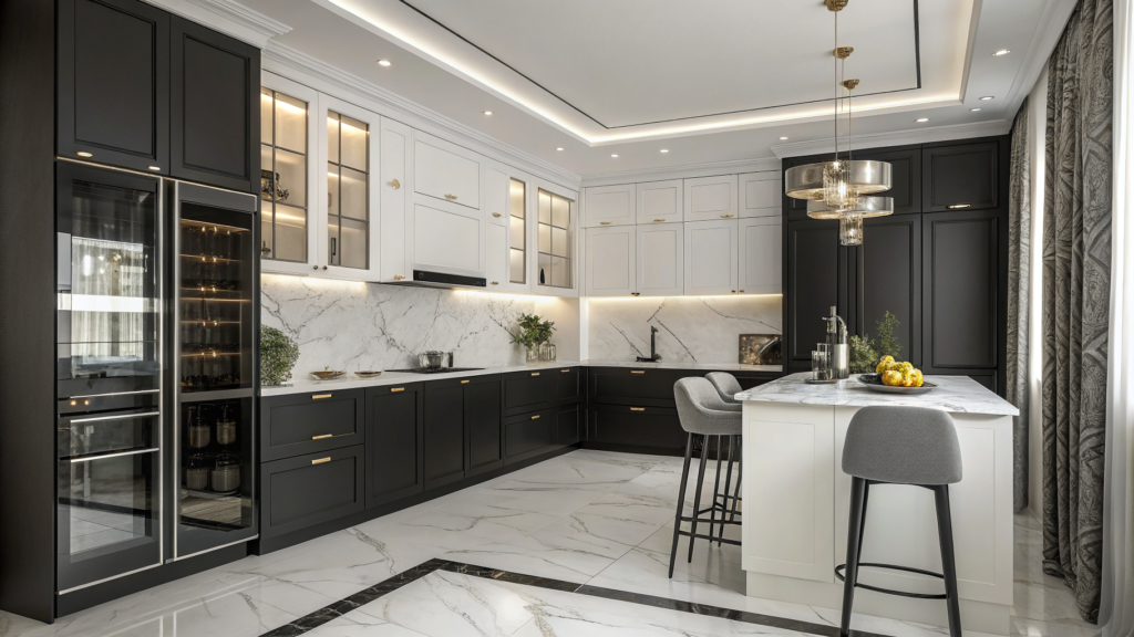 black and white modern kitchen ideas