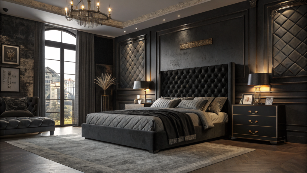 black bedroom