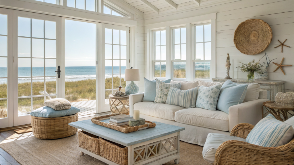 beach house living room