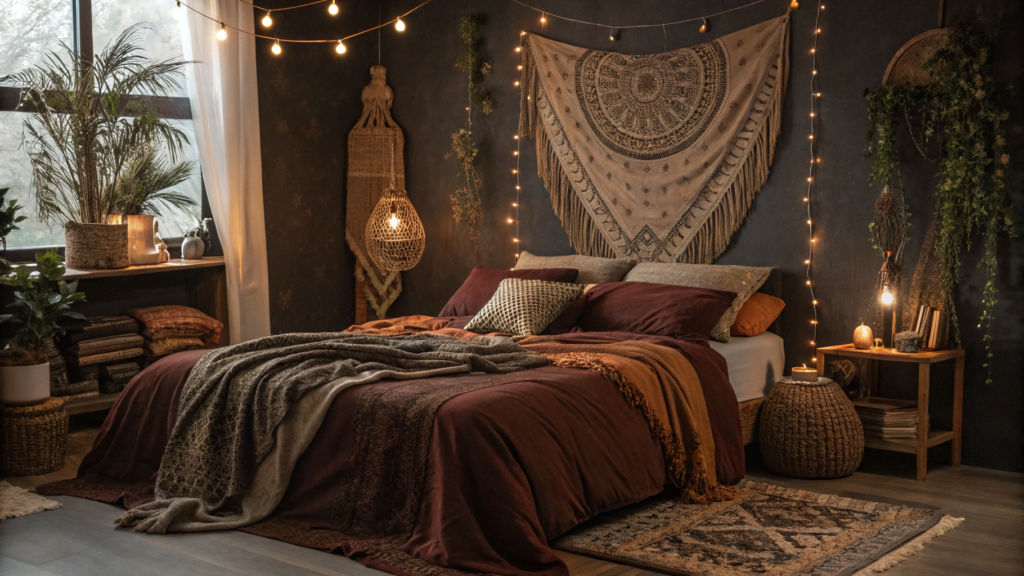 Dark Boho Bedroom