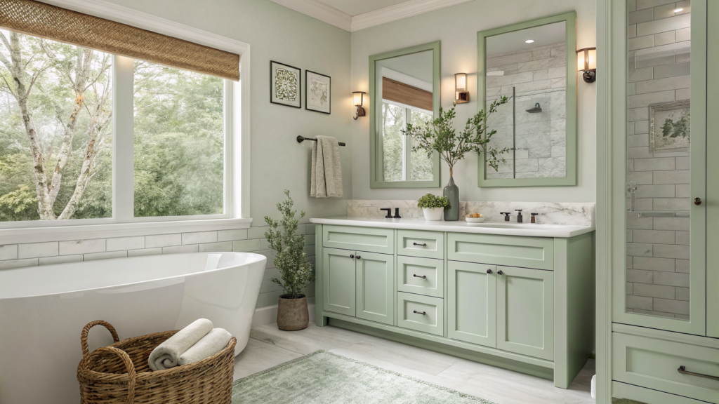 Light Sage Green Bathroom