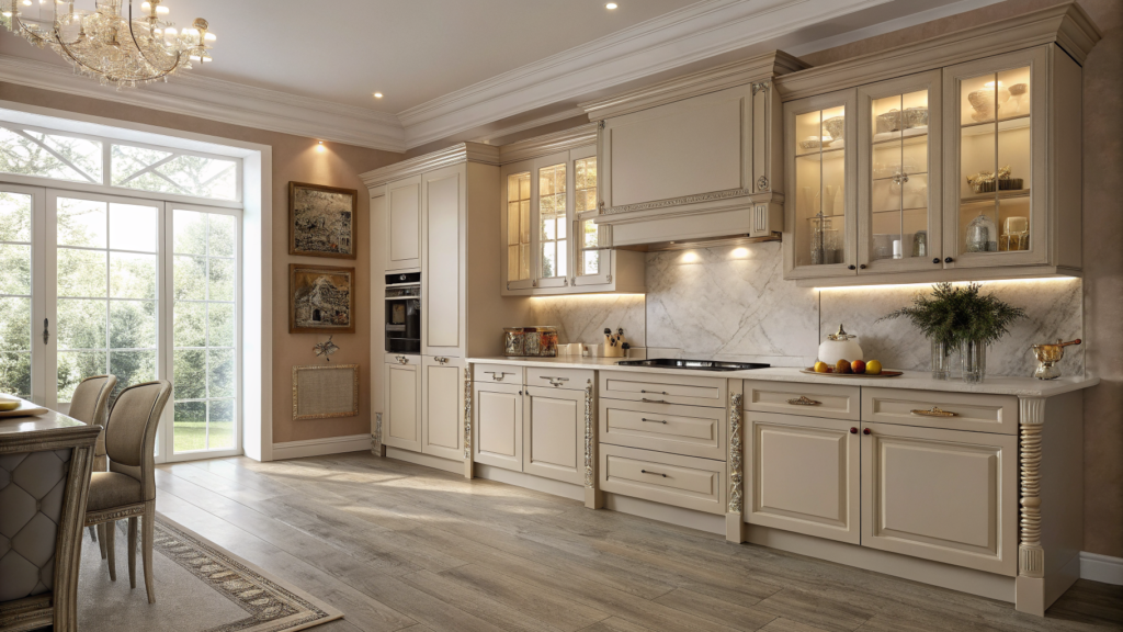 Light Taupe Kitchen Cabinets