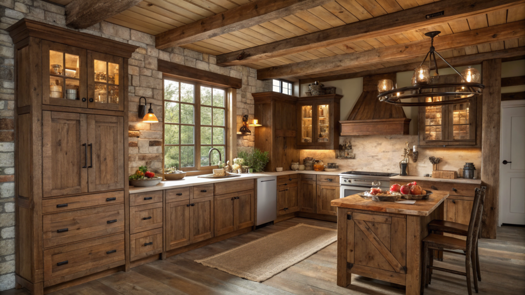 Rustic Kitchen Cabinets