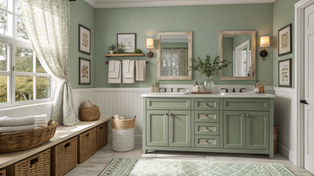 Sage Green Bathroom Decor