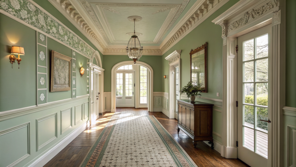 Sage Green Hallway