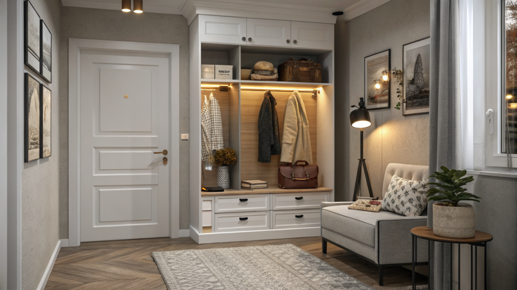 Tiny Apartment Entryway