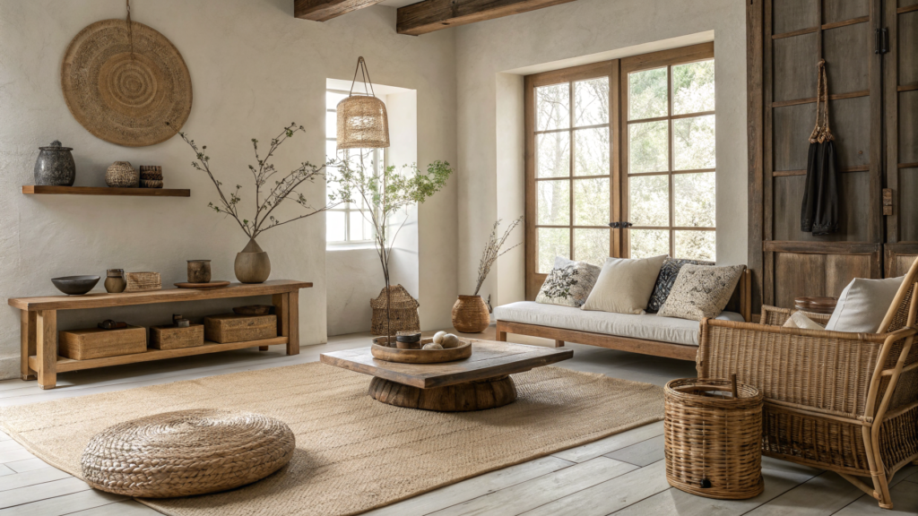 Wabi Sabi Japandi Living Room