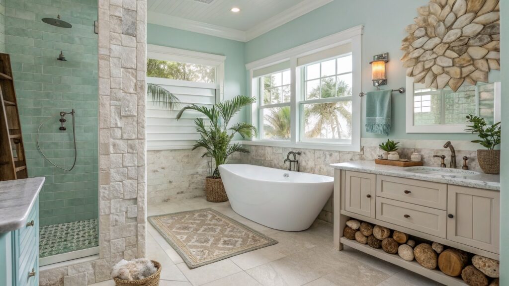beachy bathroom
