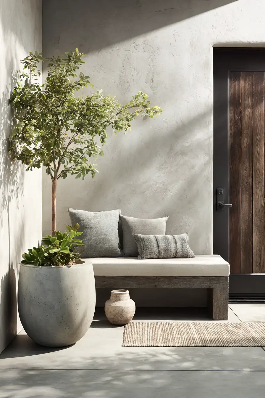 Minimalist Front Porch Entrance