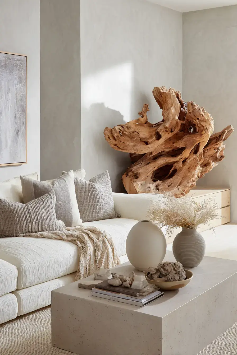 Sculptural Driftwood Style