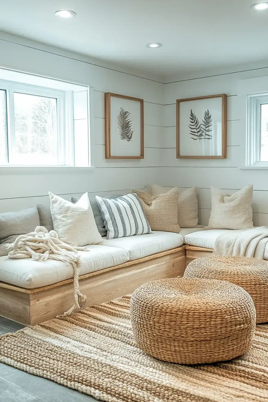 Coastal Inspired Basement Retreat