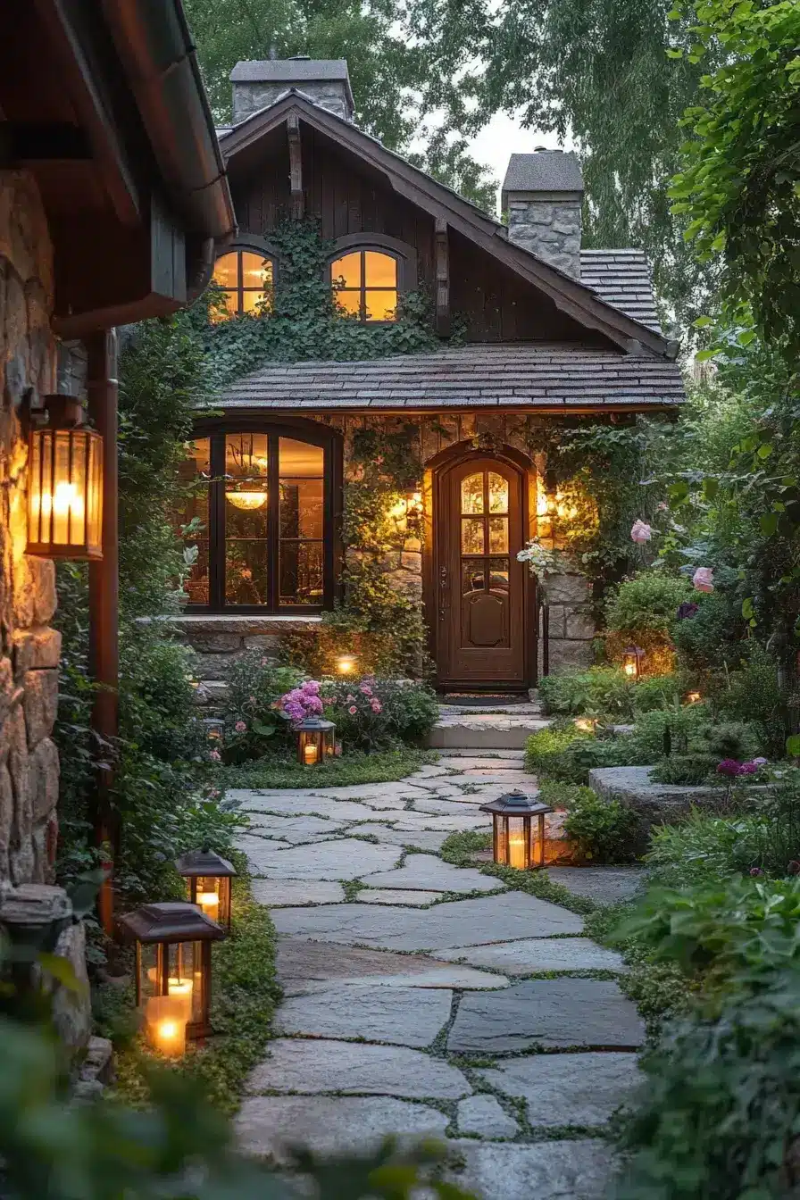 Cozy Lantern Yard Corner