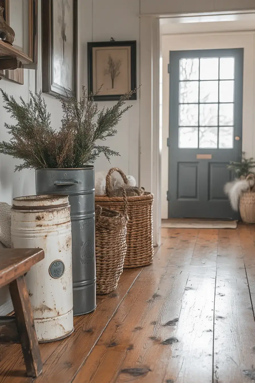 Vintage Entry Milk Decor