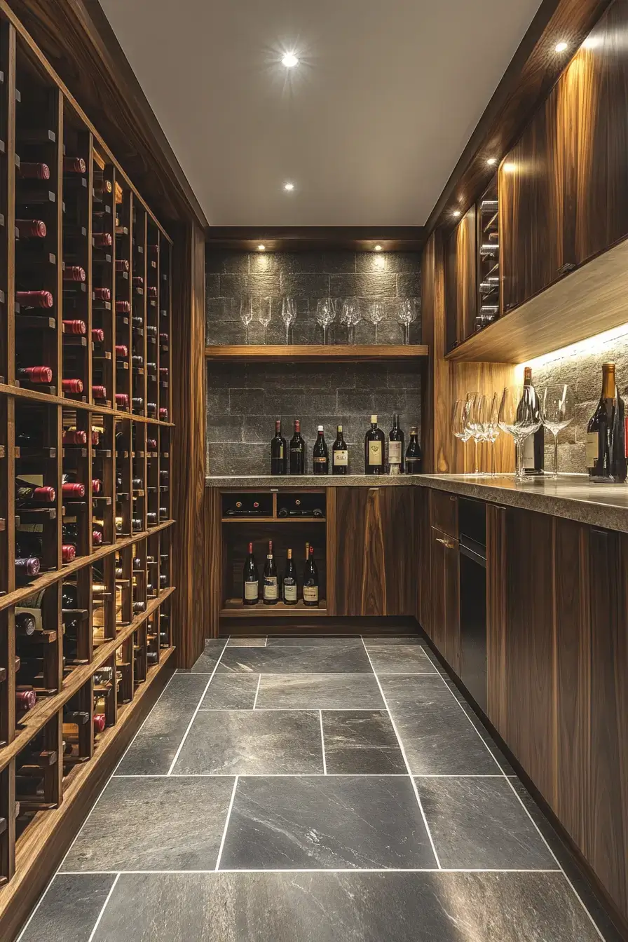 Luxury Basement Wine Cellar