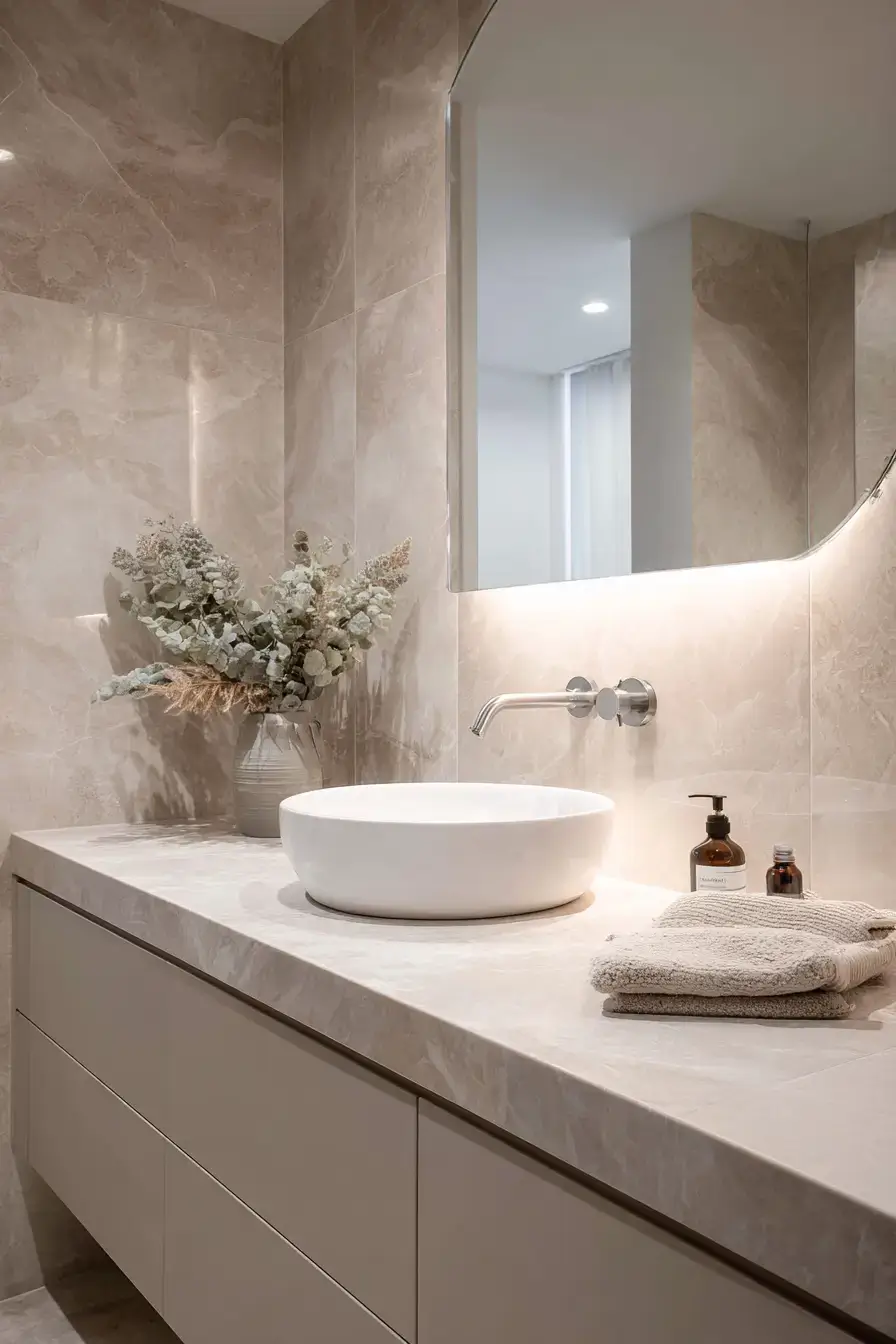 Soft Neutral Luxury Bathroom Style
