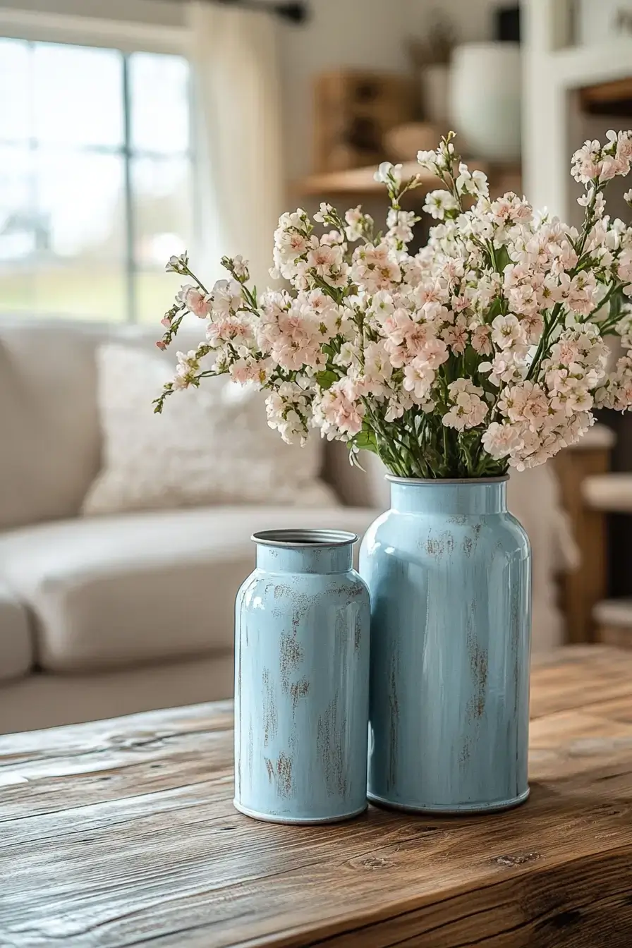 Painted Milk Can Details