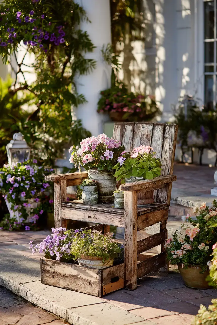 Rustic Chair Displays