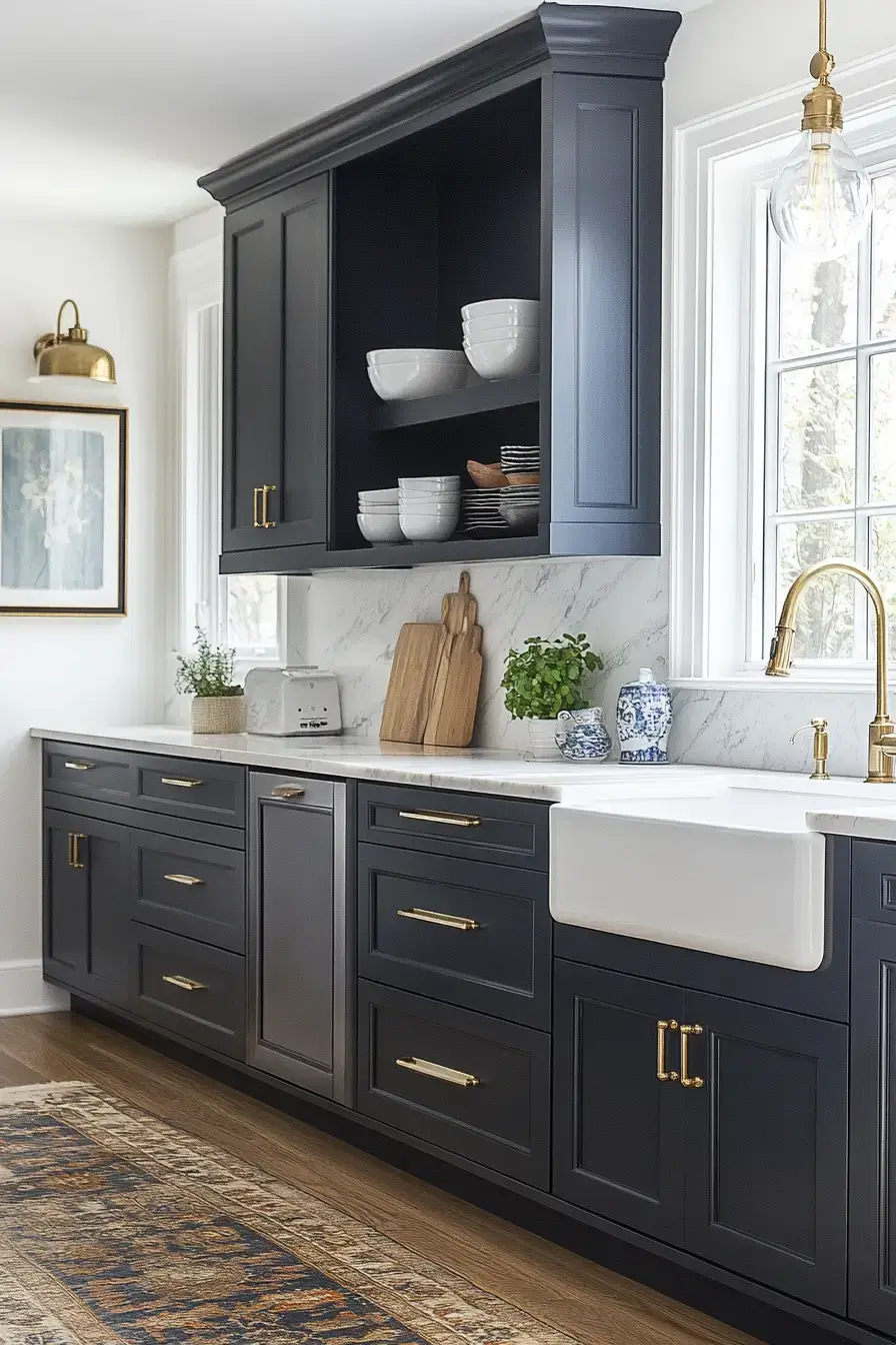 Classic Navy Kitchen