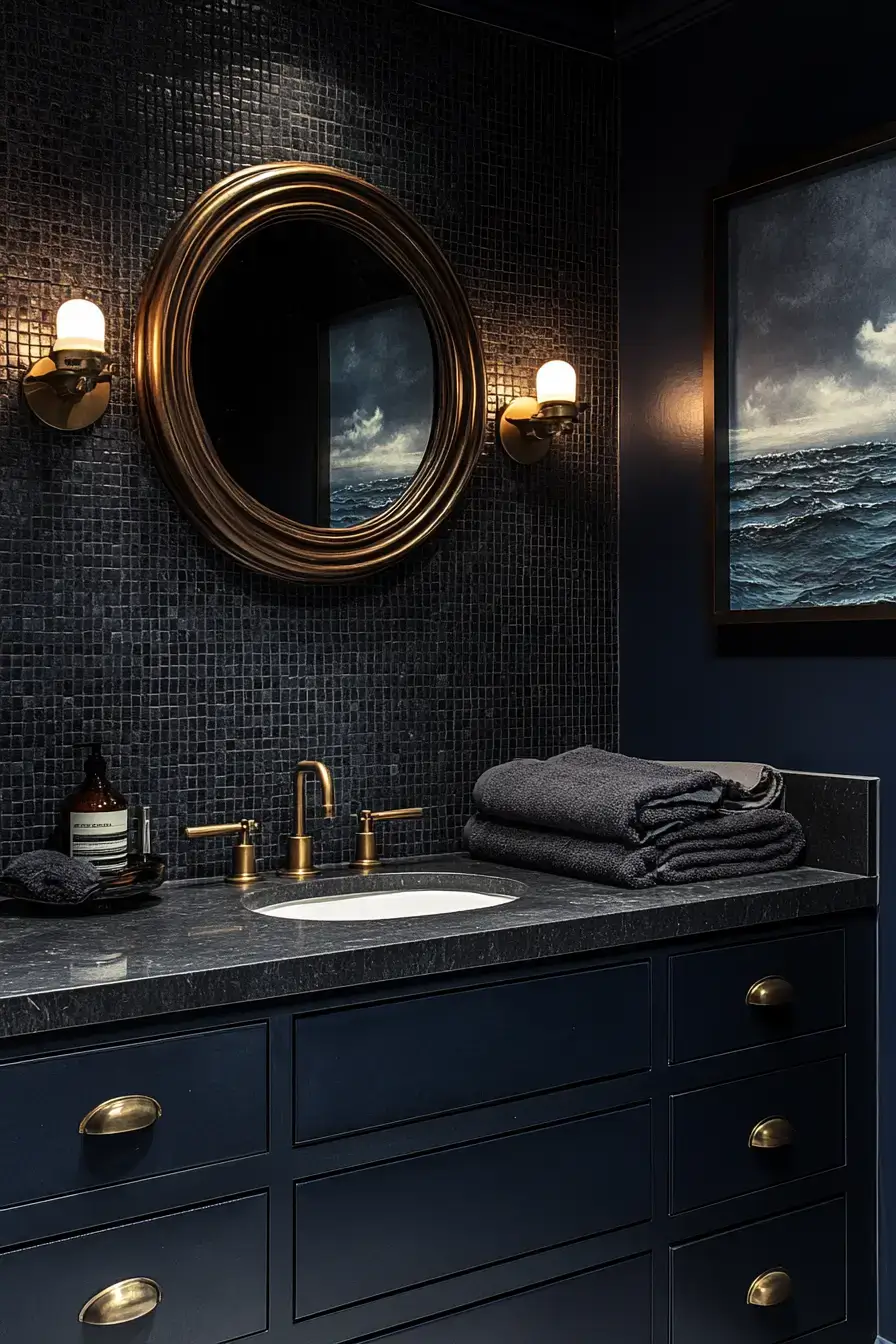 Nautical Noir Bathroom