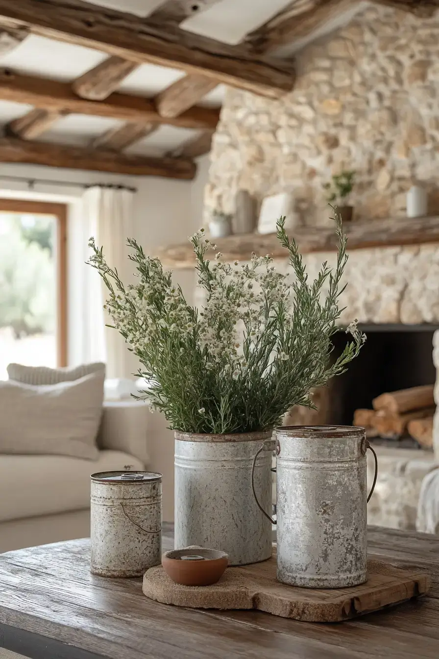 Cozy Barn Style Milk Decor