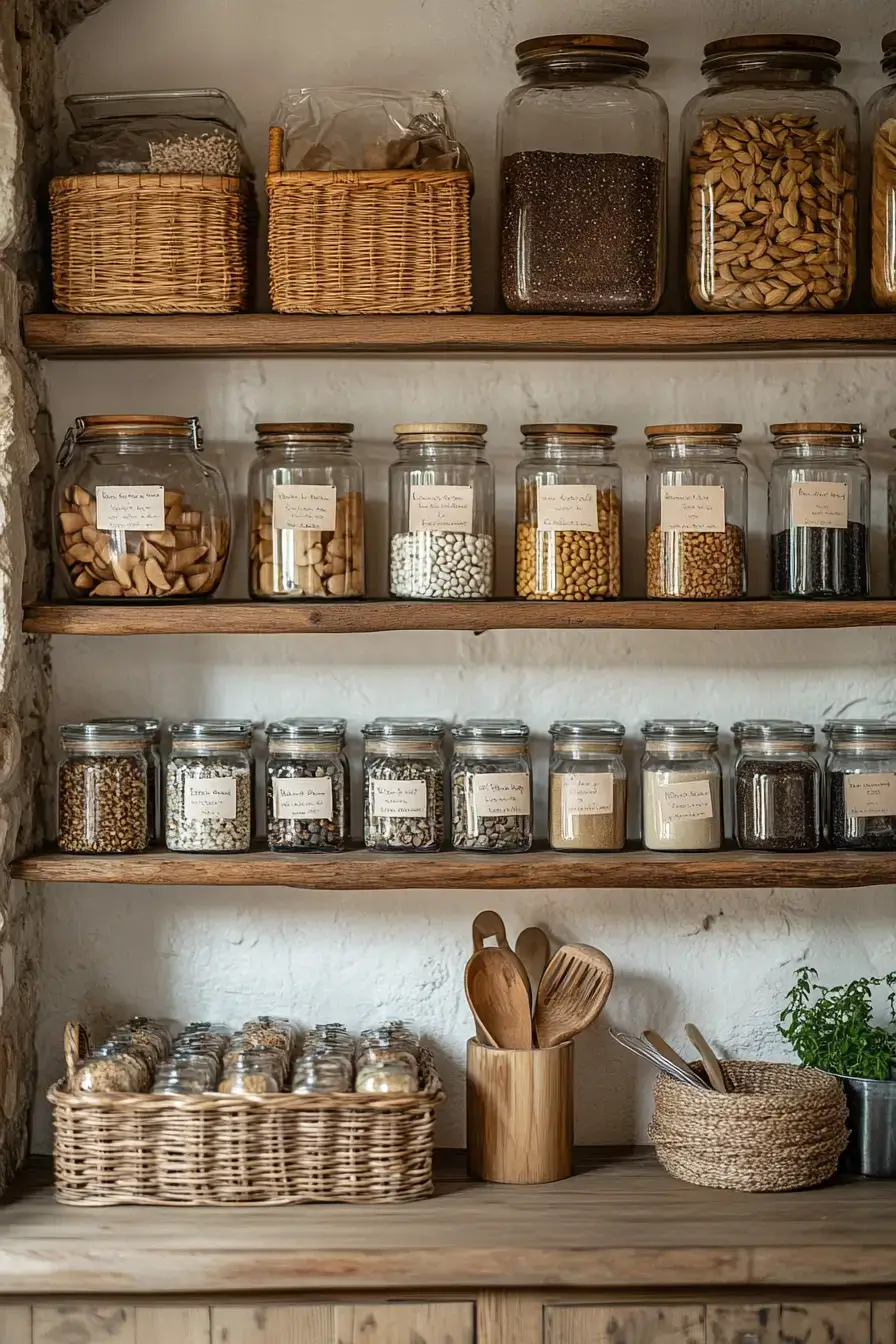 Natural Pantry Aesthetic