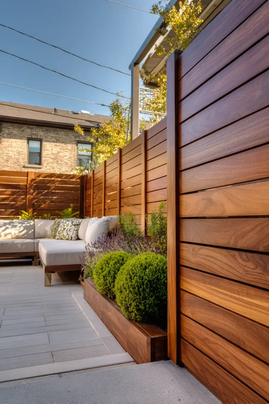 Walnut Privacy Panels