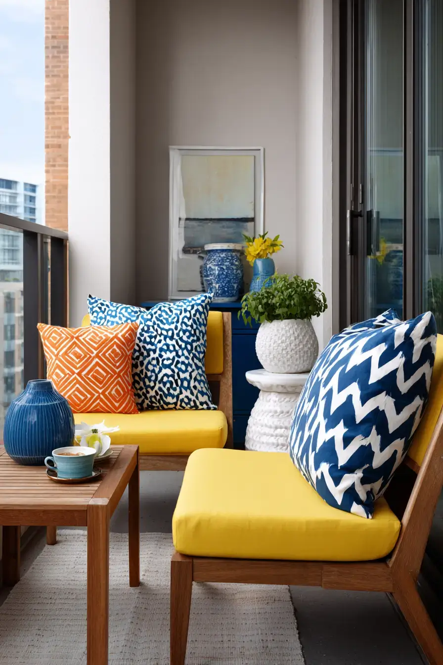 Colorful Balcony Getaway