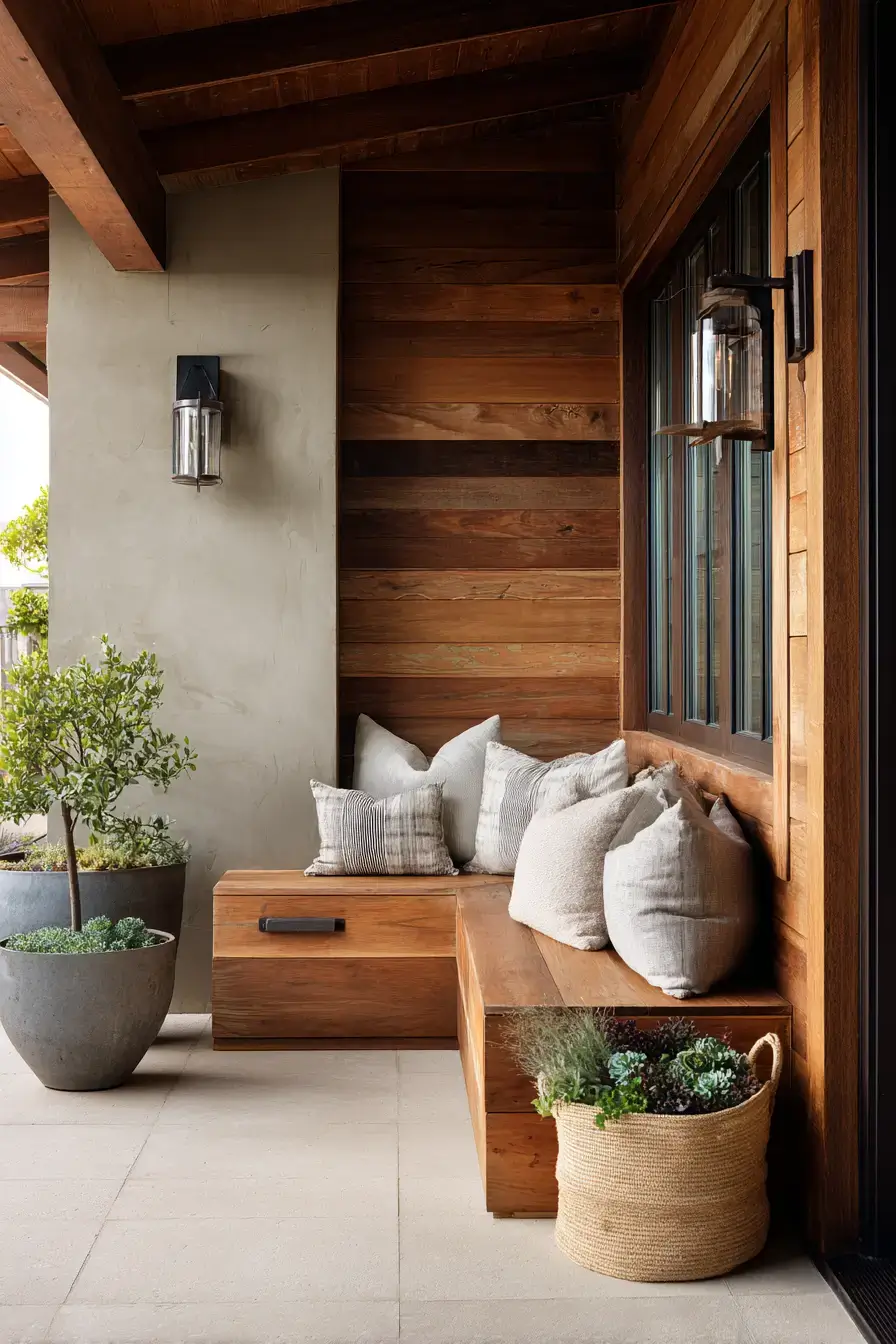 Natural Wood Porch Details