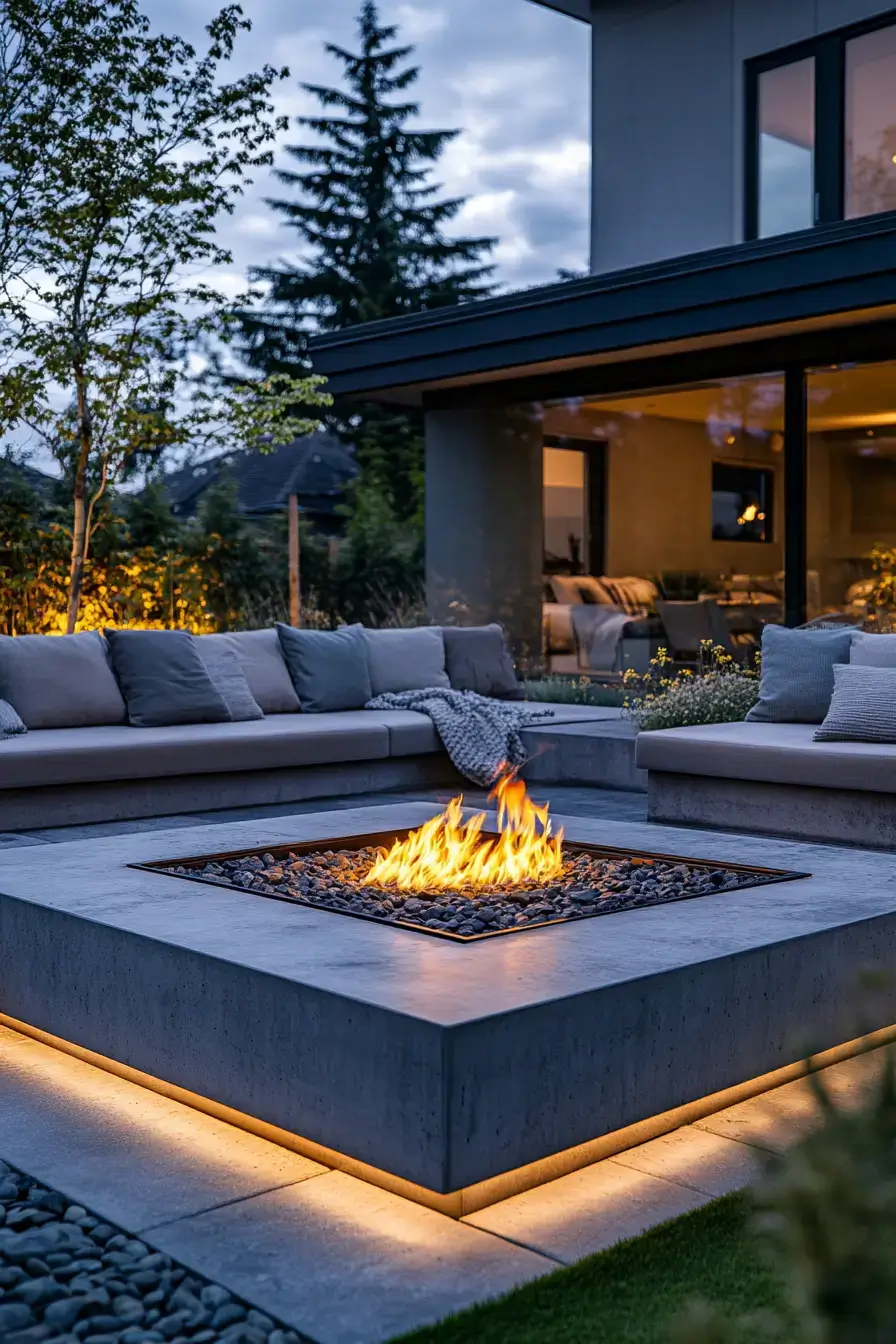 Concrete Flame Feature