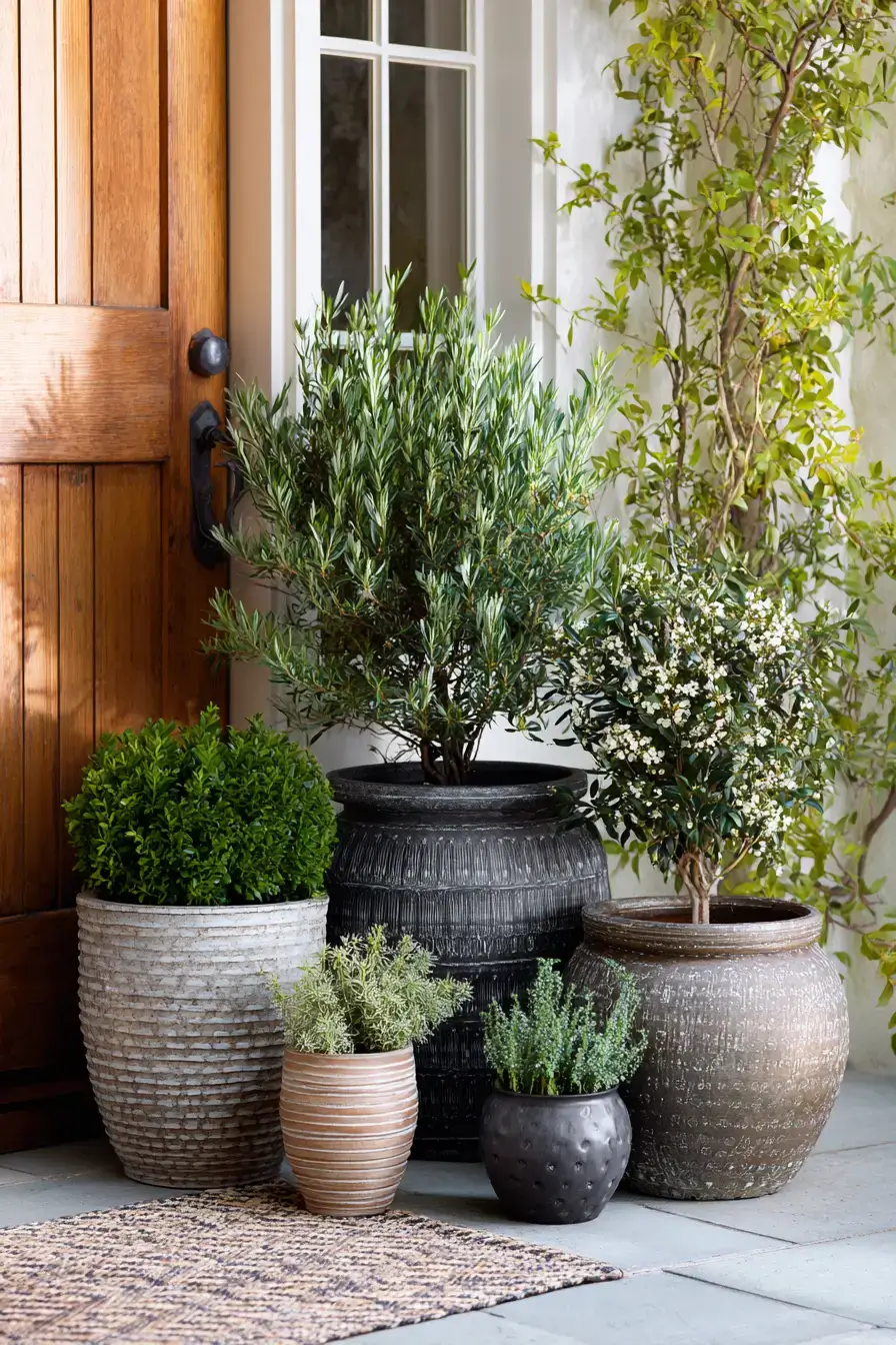 Beautiful Porch Planter Arrangement