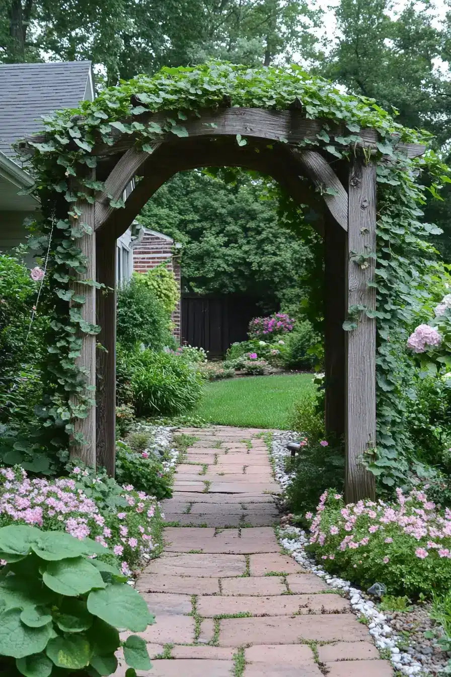 Charming Arbor Yard Nook