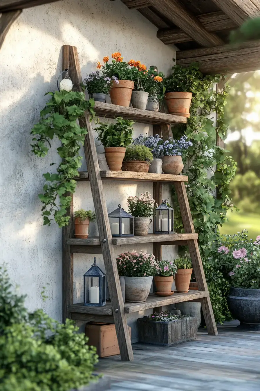 Ladder Shelf Styling