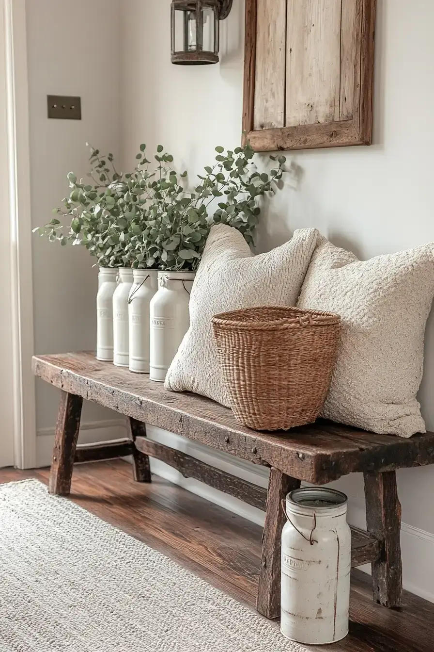 Farmhouse Dairy Decor Displays