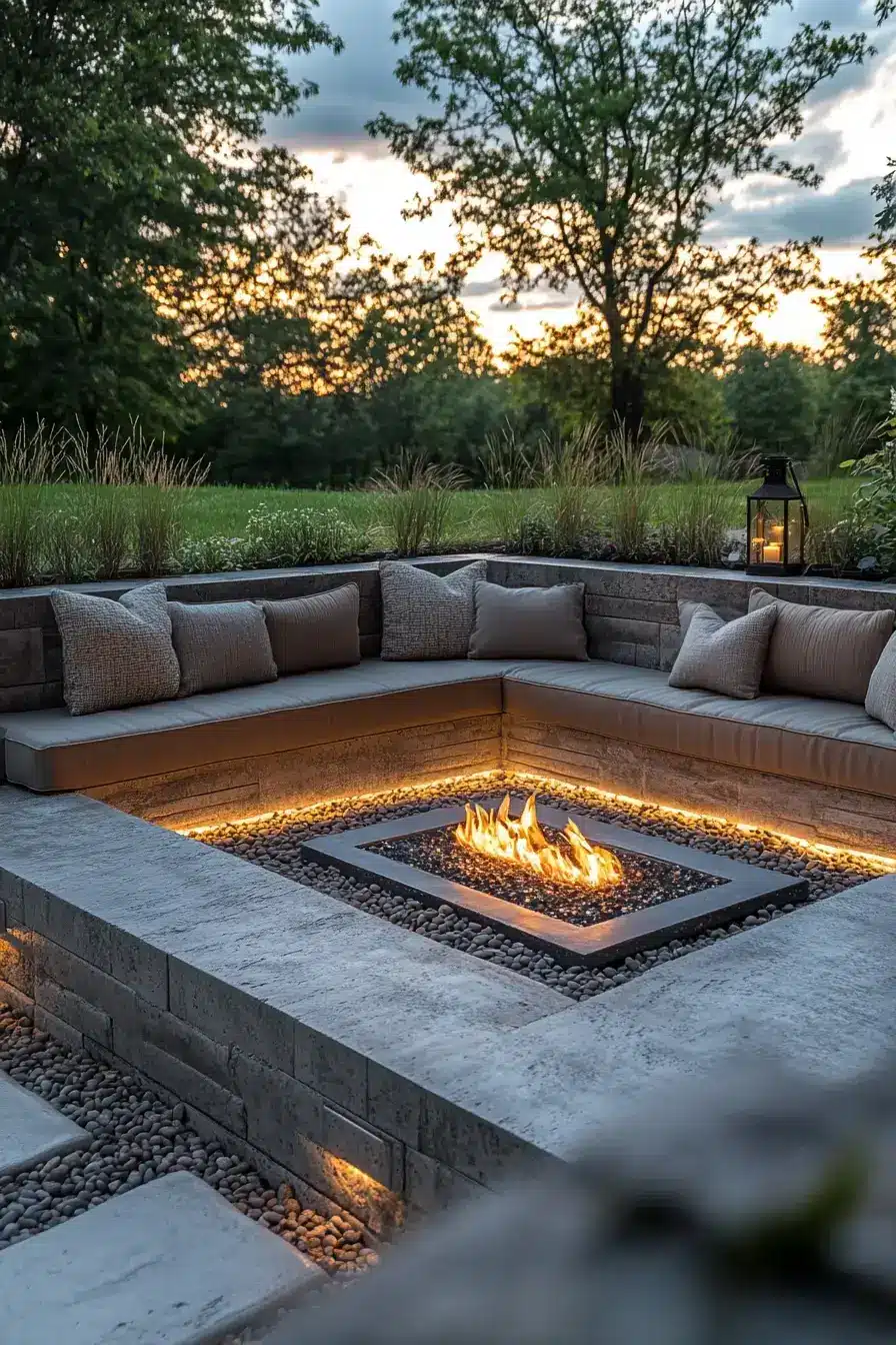 Sunken Fire Lounge Area