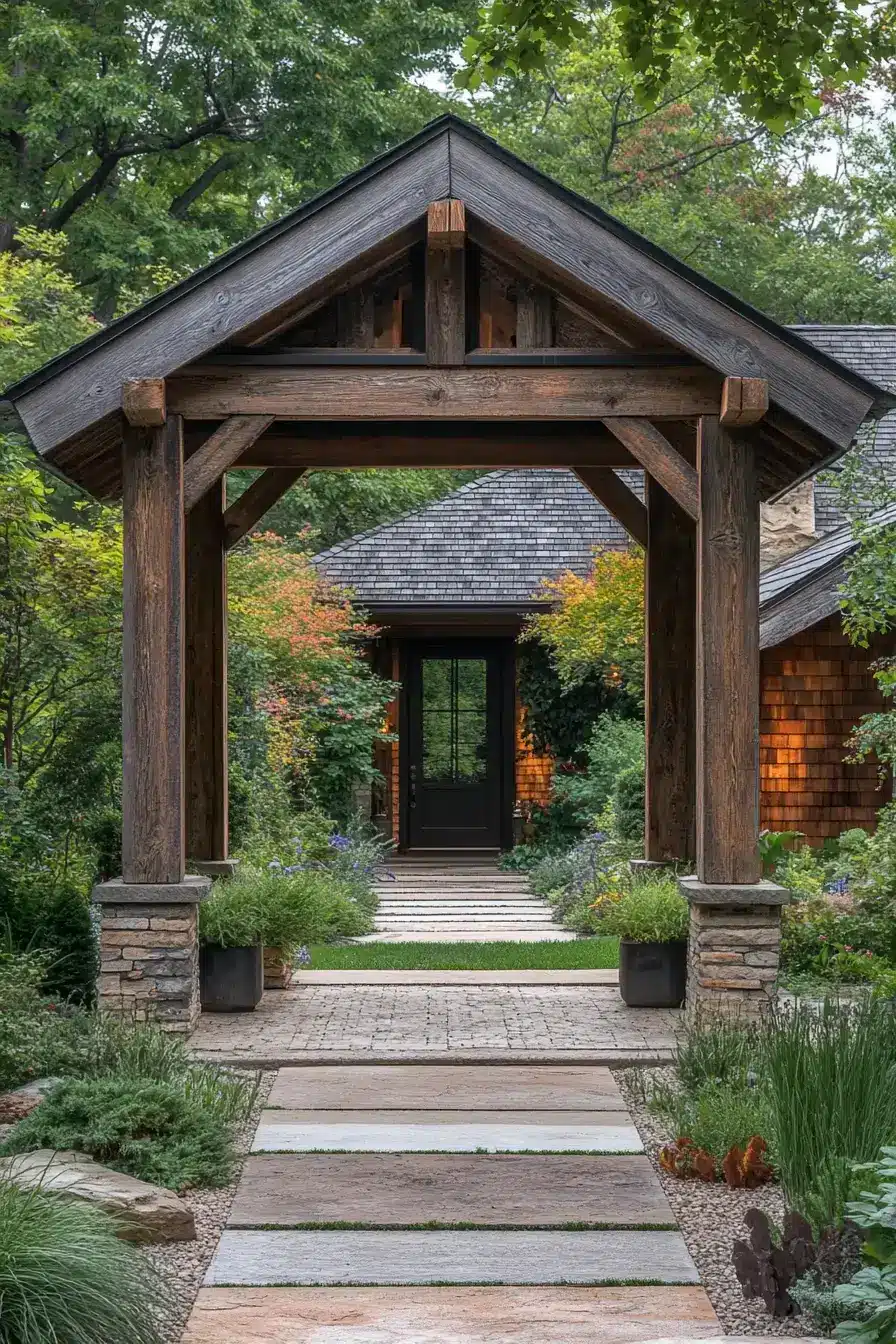 Weathered Timber Entrances