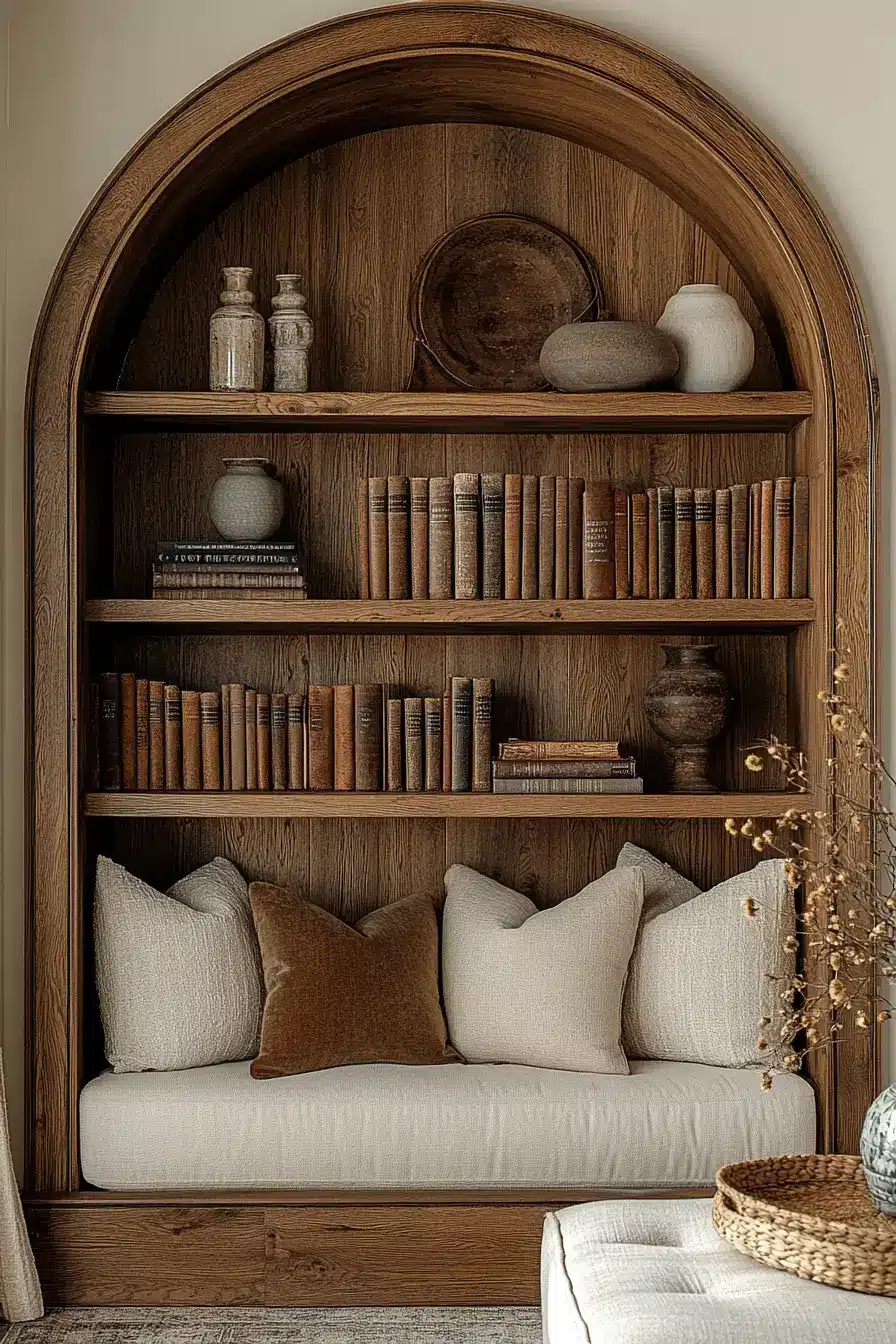 Arched Book Showcase