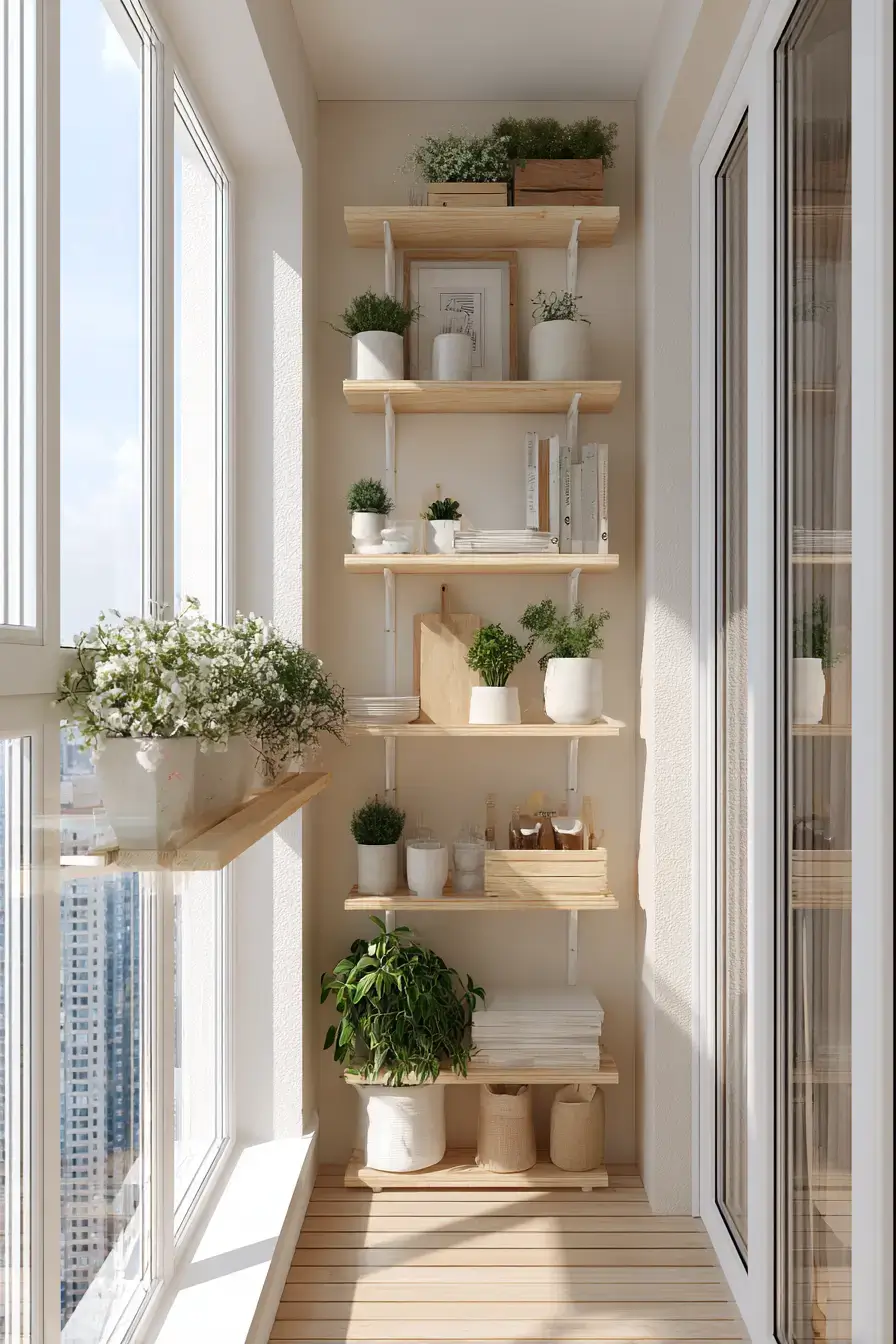 Breezy Apartment Outdoor Shelf