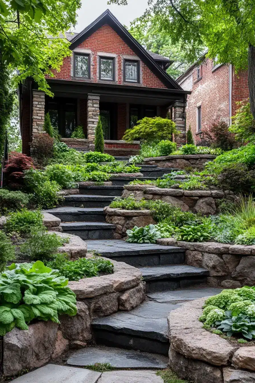 Lush Terrace Yard Styling