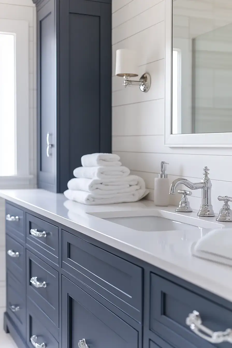 Maritime Minimalist Bath