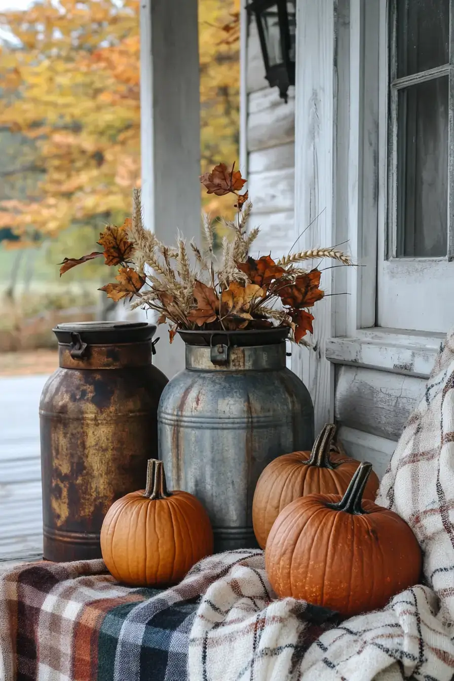 Autumn Styled Milk Displays
