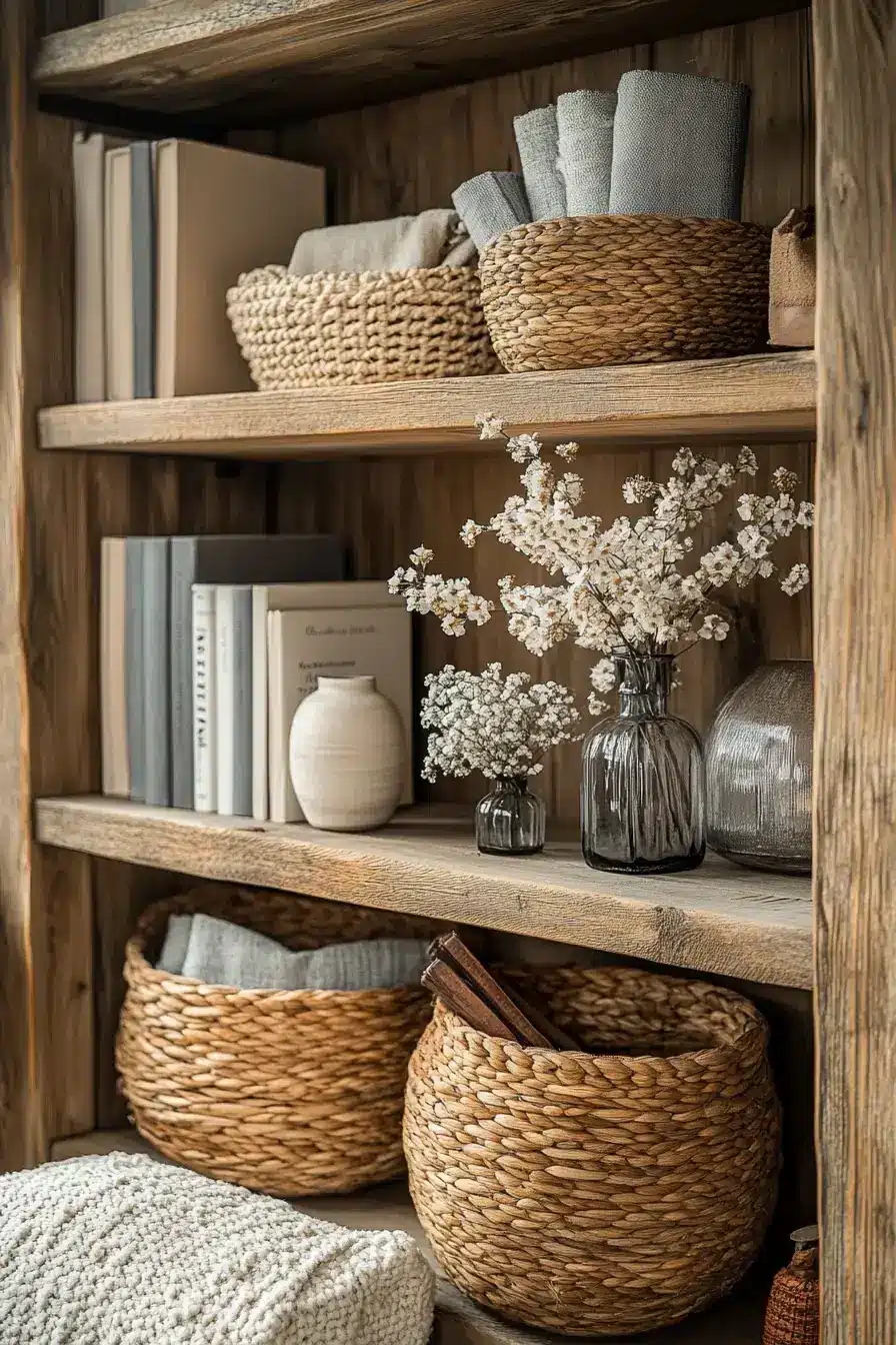 Rustic Book Display