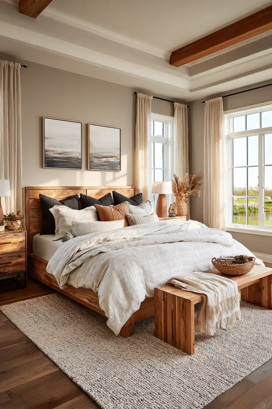 Warm Wood Primary Suite