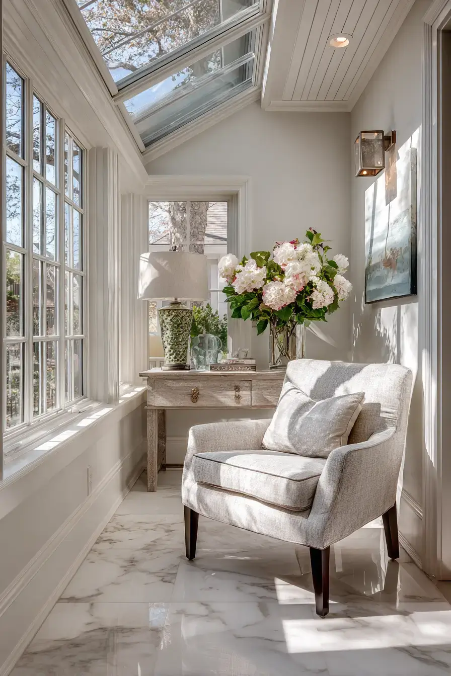 Refined Sunroom Corner Design