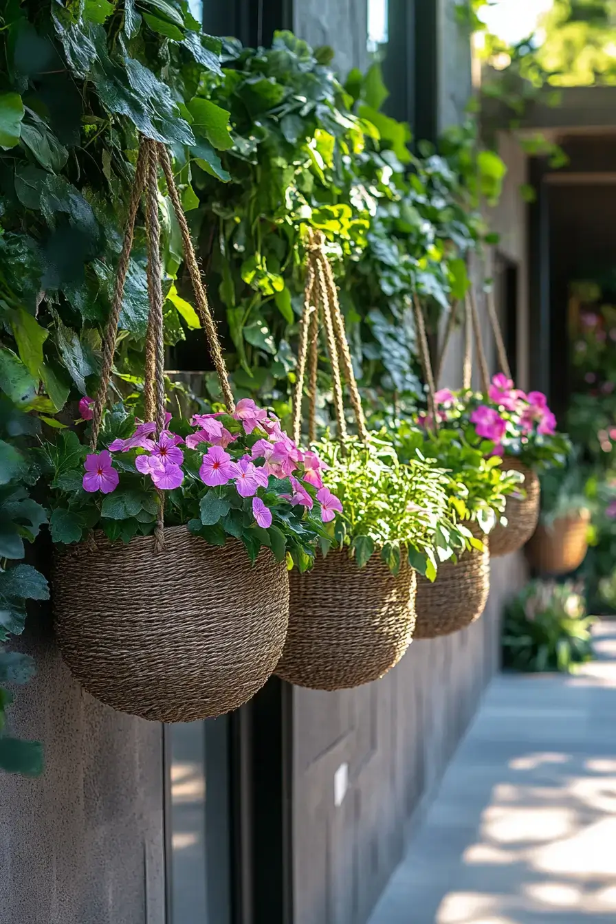Vertical Basket Gardens
