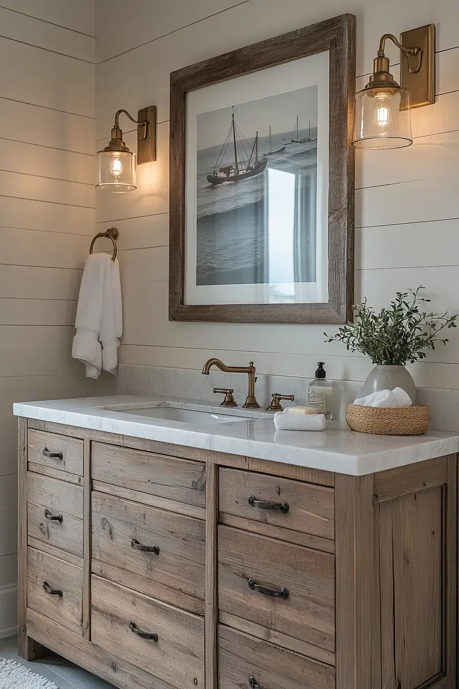 Weathered Wharf Bathroom