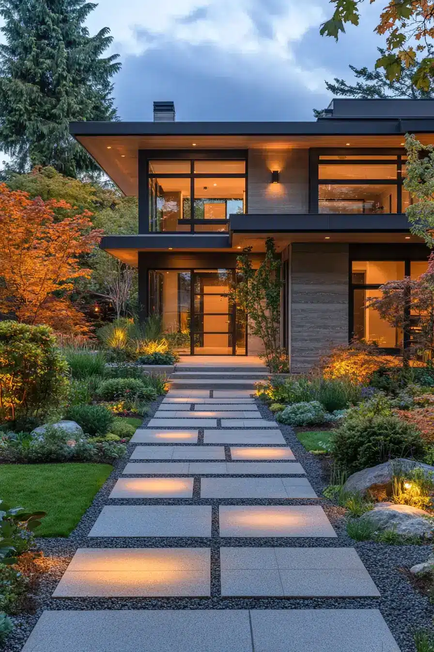 Minimal Courtyard Light Glow