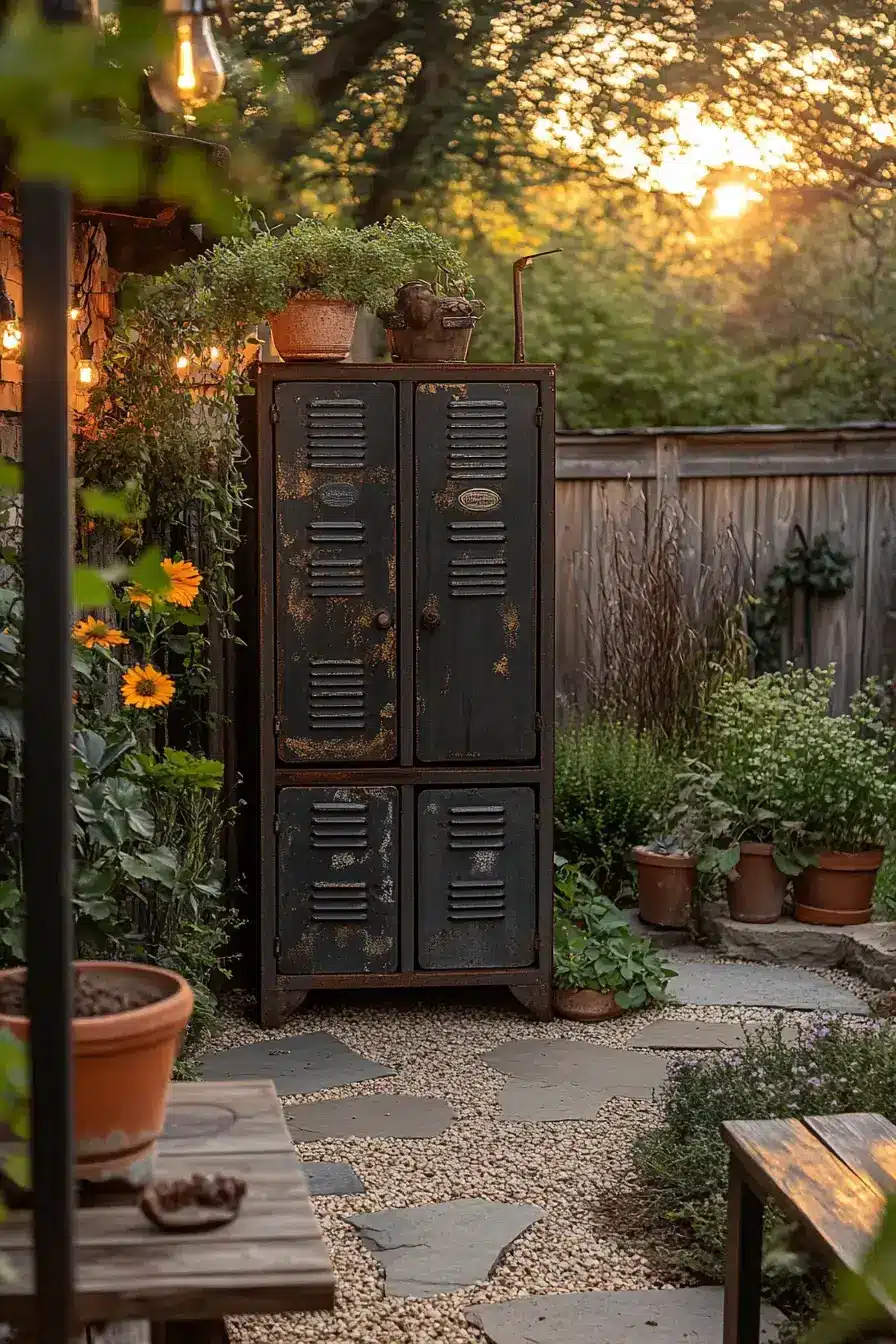 Retro Locker Organization