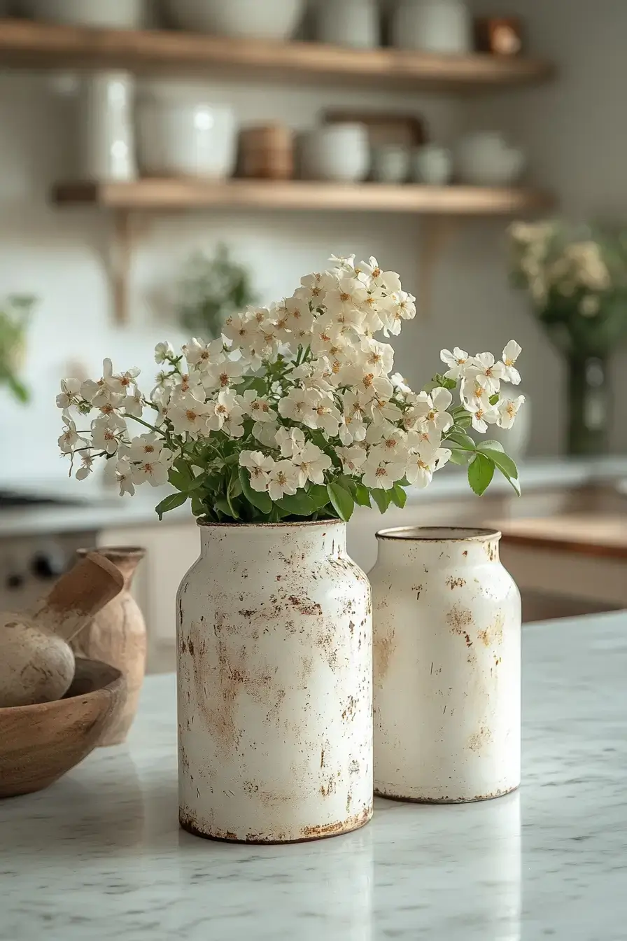 Weathered White Milk Accents