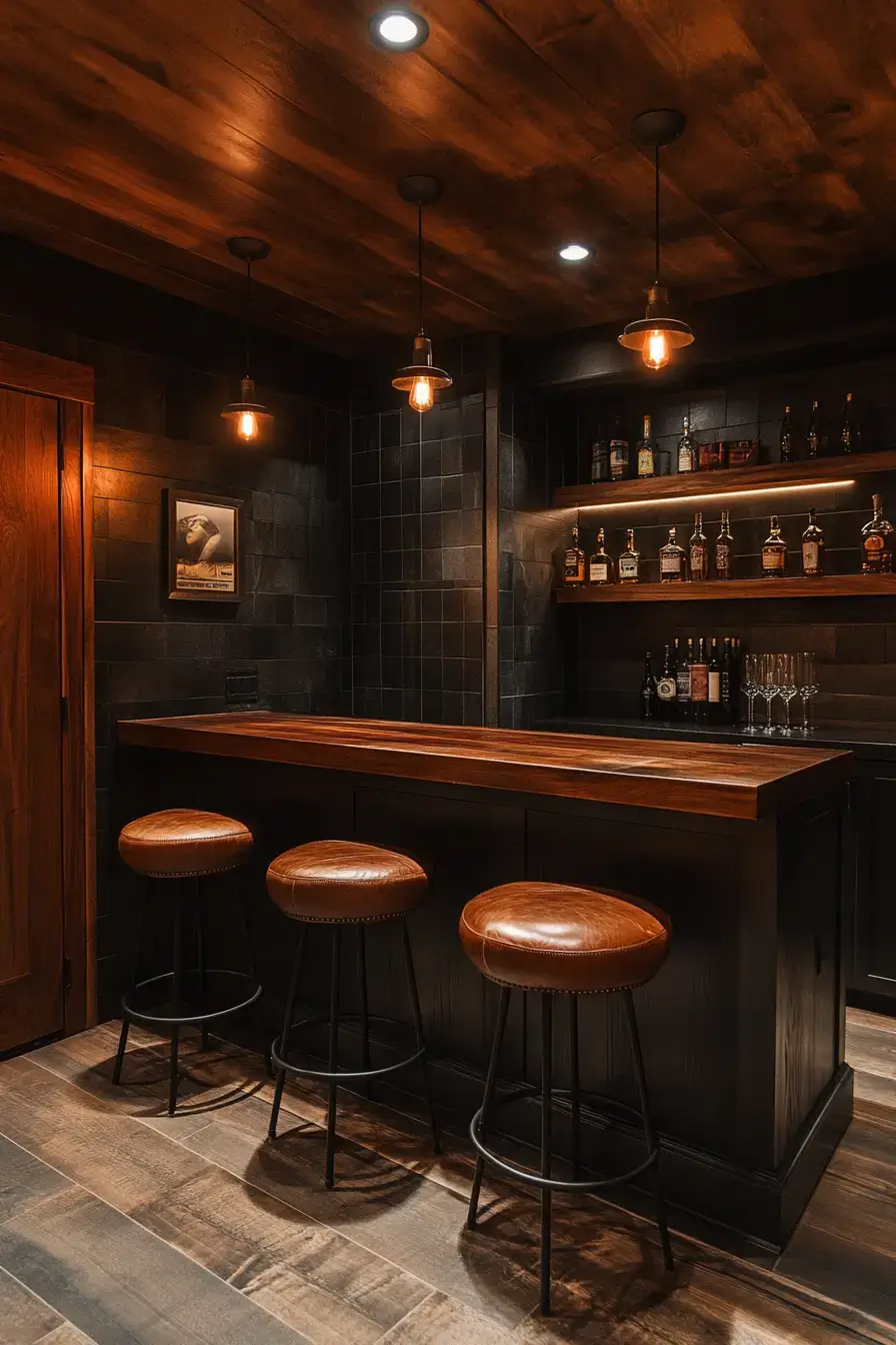 Urban Speakeasy Basement Design