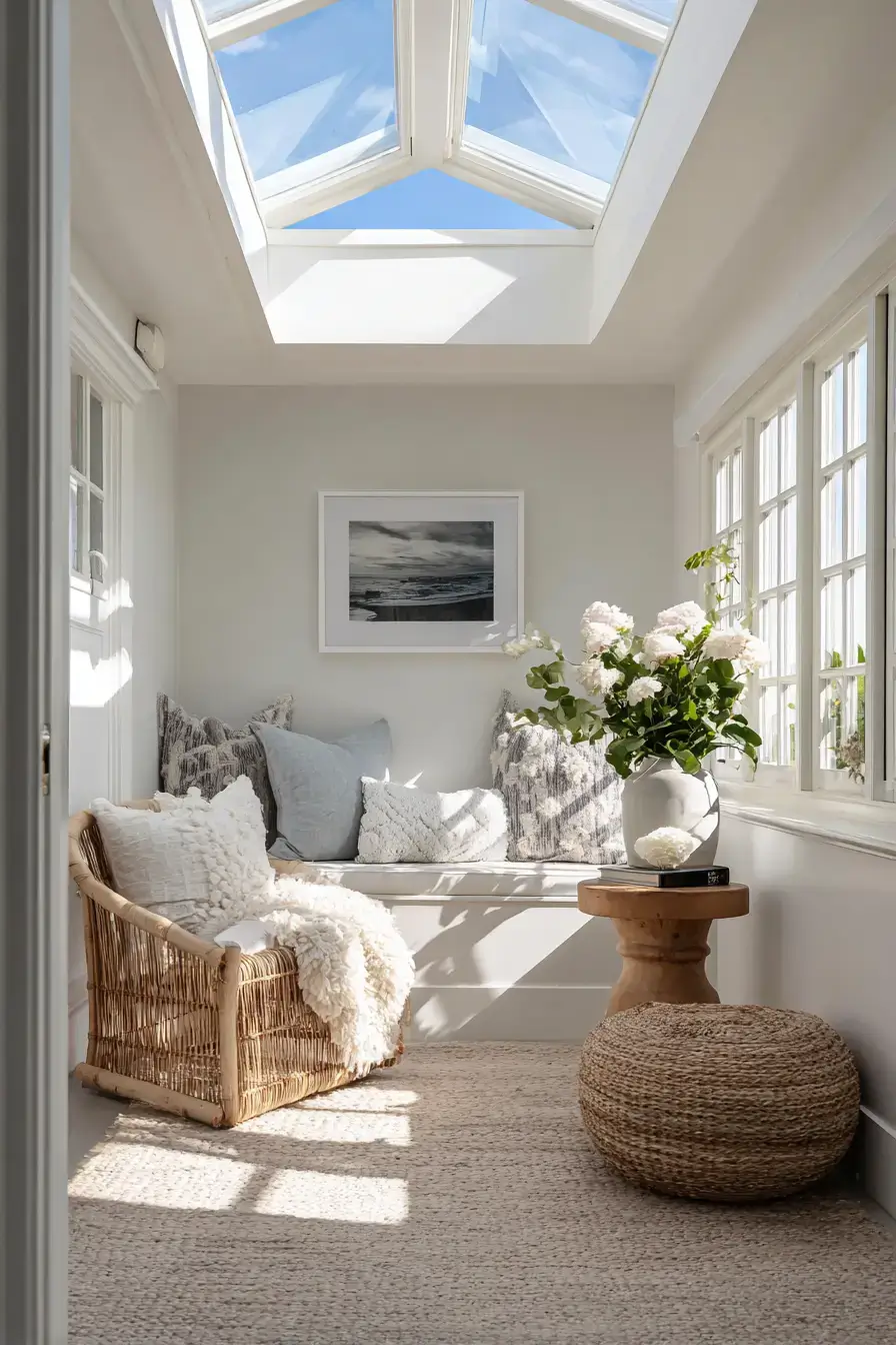 Airy Skylit Sunroom Corner